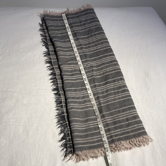 Vince wool blend sequin striped scarf shawl - Picture 8 of 13